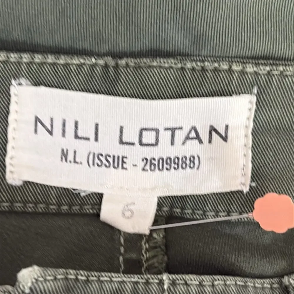 Nili Lotan Cropped Military Pant in Camo - Size 6